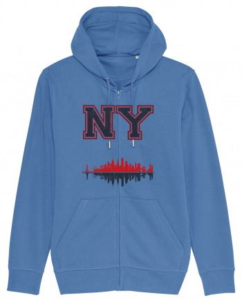 Retro Vintage New York College Jersey Bright Blue