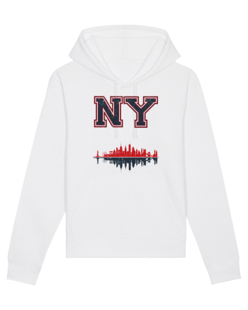 Retro Vintage New York College Jersey White