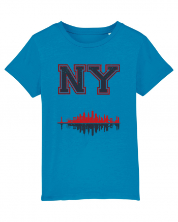 Retro Vintage New York College Jersey Azur