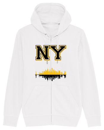 Retro Vintage New York College Jersey White