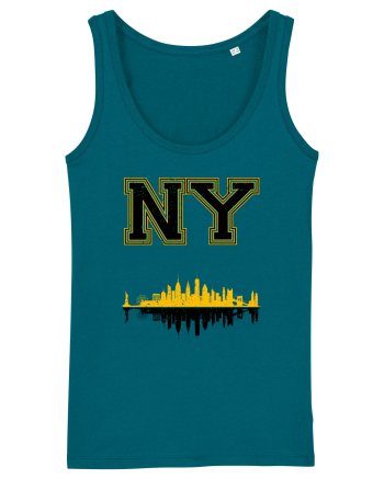 Retro Vintage New York College Jersey Ocean Depth