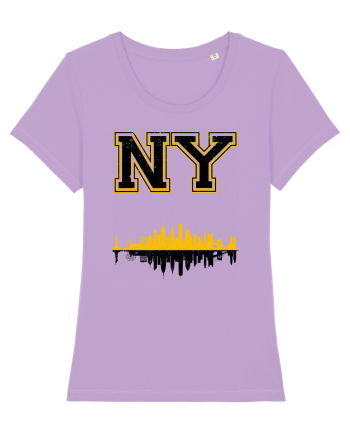 Retro Vintage New York College Jersey Lavender Dawn