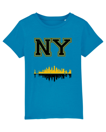 Retro Vintage New York College Jersey Azur