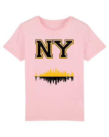 Retro Vintage New York College Jersey Cotton Pink
