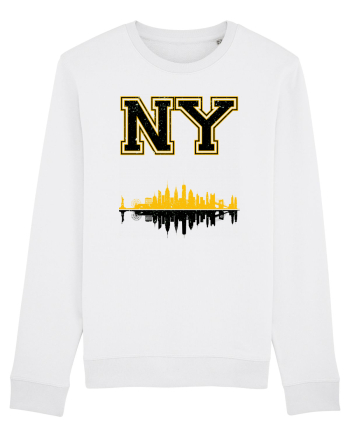Retro Vintage New York College Jersey White