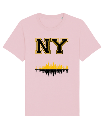 Retro Vintage New York College Jersey Cotton Pink