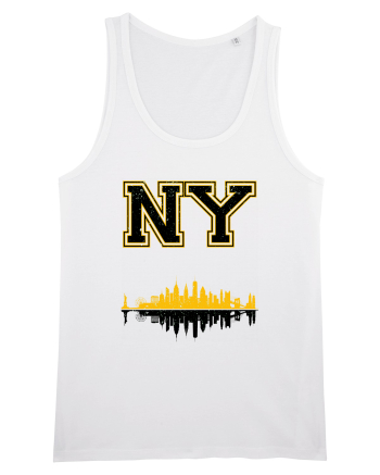 Retro Vintage New York College Jersey White