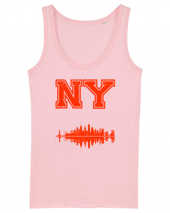 Retro Vintage New York College Jersey Cotton Pink