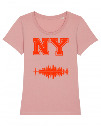 Retro Vintage New York College Jersey Canyon Pink