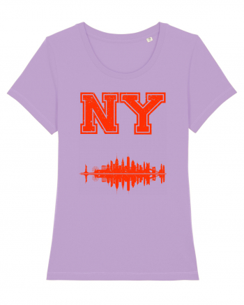 Retro Vintage New York College Jersey Lavender Dawn