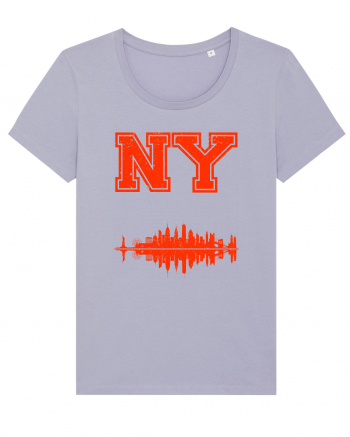 Retro Vintage New York College Jersey Lavender