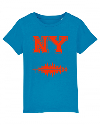 Retro Vintage New York College Jersey Azur