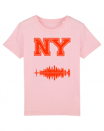 Retro Vintage New York College Jersey Cotton Pink