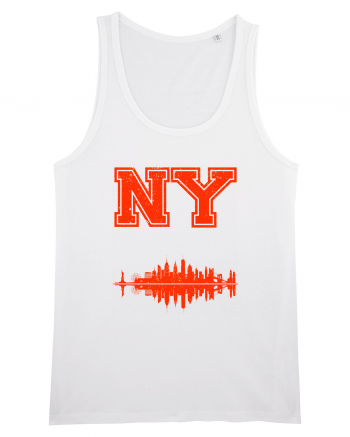 Retro Vintage New York College Jersey White