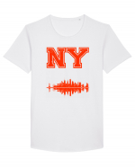 Retro Vintage New York College Jersey Tricou mânecă scurtă guler larg Bărbat Skater