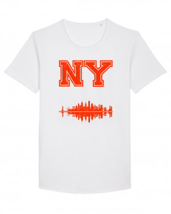 Retro Vintage New York College Jersey White