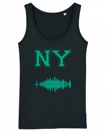 Retro Vintage New York College Jersey Black