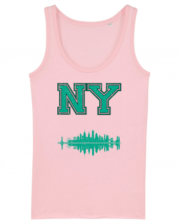 Retro Vintage New York College Jersey Cotton Pink