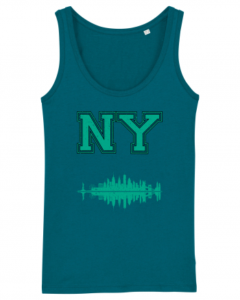 Retro Vintage New York College Jersey Ocean Depth