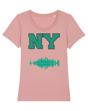 Retro Vintage New York College Jersey Canyon Pink