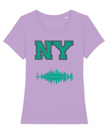 Retro Vintage New York College Jersey Lavender Dawn