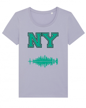 Retro Vintage New York College Jersey Lavender