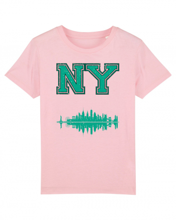 Retro Vintage New York College Jersey Cotton Pink