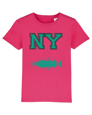 Retro Vintage New York College Jersey Raspberry