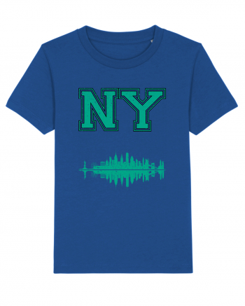 Retro Vintage New York College Jersey Majorelle Blue