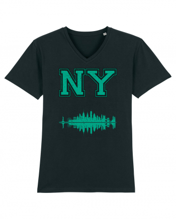 Retro Vintage New York College Jersey Black