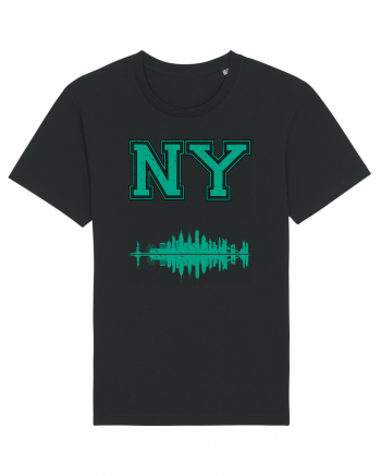 Retro Vintage New York College Jersey Black