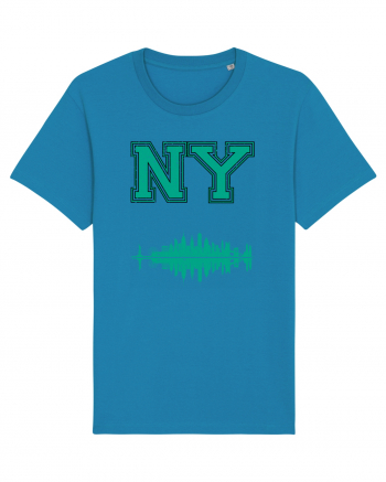 Retro Vintage New York College Jersey Azur