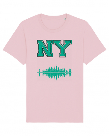 Retro Vintage New York College Jersey Cotton Pink