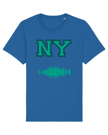 Retro Vintage New York College Jersey Royal Blue