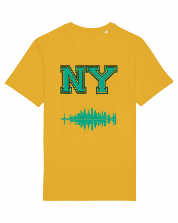 Retro Vintage New York College Jersey Spectra Yellow