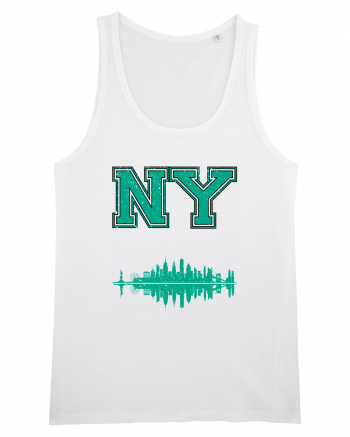 Retro Vintage New York College Jersey White