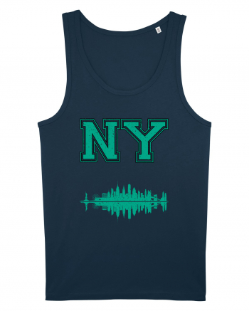 Retro Vintage New York College Jersey Navy