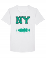 Retro Vintage New York College Jersey Tricou mânecă scurtă guler larg Bărbat Skater