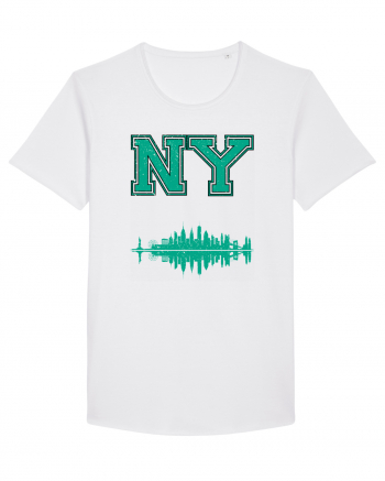 Retro Vintage New York College Jersey White