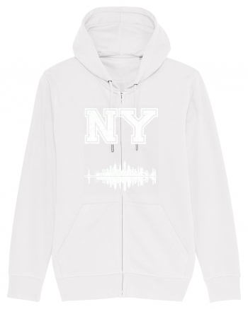 Retro Vintage New York College Jersey White