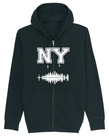 Retro Vintage New York College Jersey Black