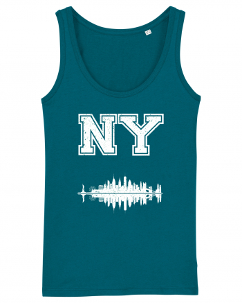 Retro Vintage New York College Jersey Ocean Depth