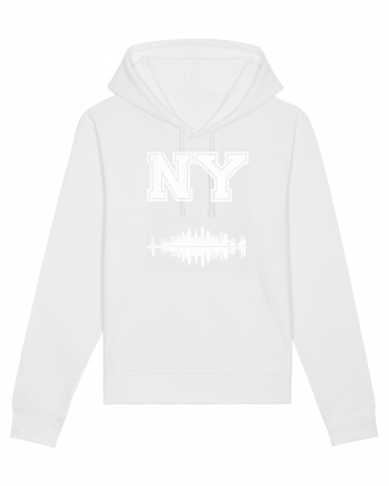 Retro Vintage New York College Jersey White