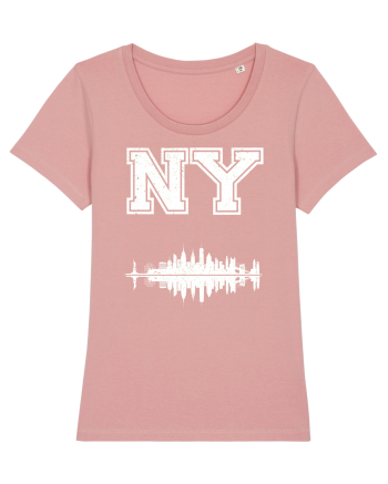 Retro Vintage New York College Jersey Canyon Pink