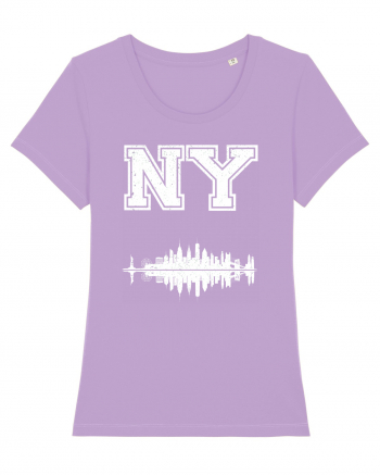Retro Vintage New York College Jersey Lavender Dawn