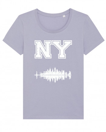 Retro Vintage New York College Jersey Lavender