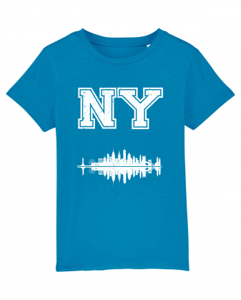 Retro Vintage New York College Jersey Azur