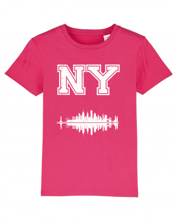 Retro Vintage New York College Jersey Raspberry