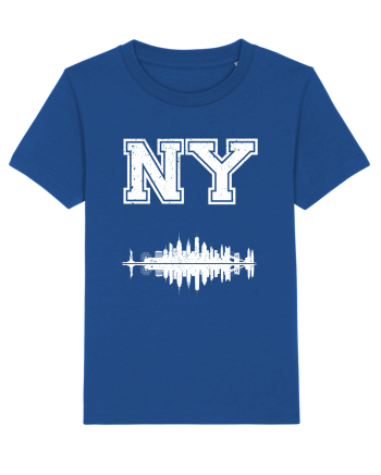 Retro Vintage New York College Jersey Majorelle Blue
