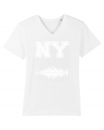 Retro Vintage New York College Jersey Tricou mânecă scurtă guler V Bărbat Presenter